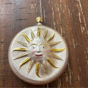 Sun Face Holiday Ornament